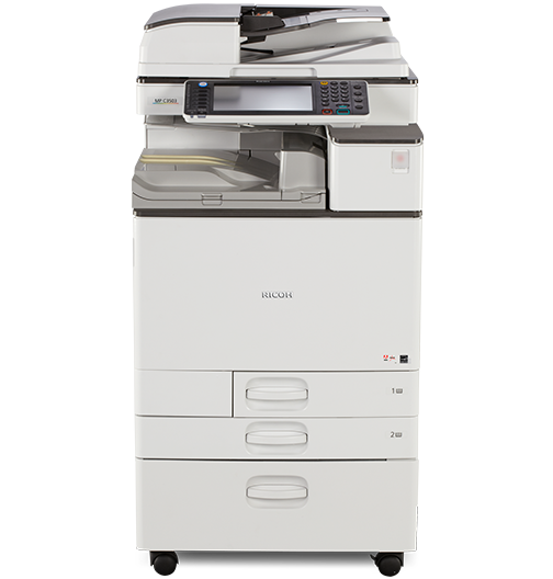 ricoh mp c5503 driver set to print to tray 3 but does not